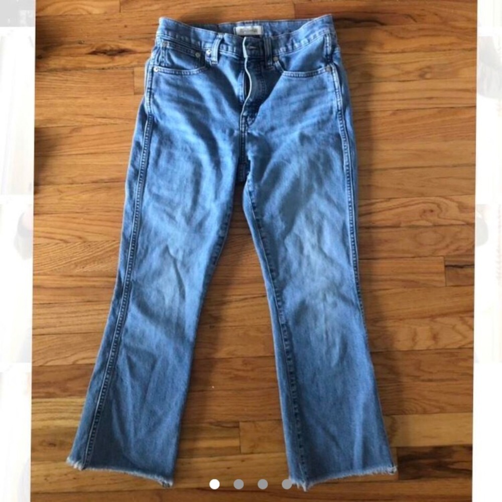 BRAND NEW Madewell Demi Cali boot jean with raw hem